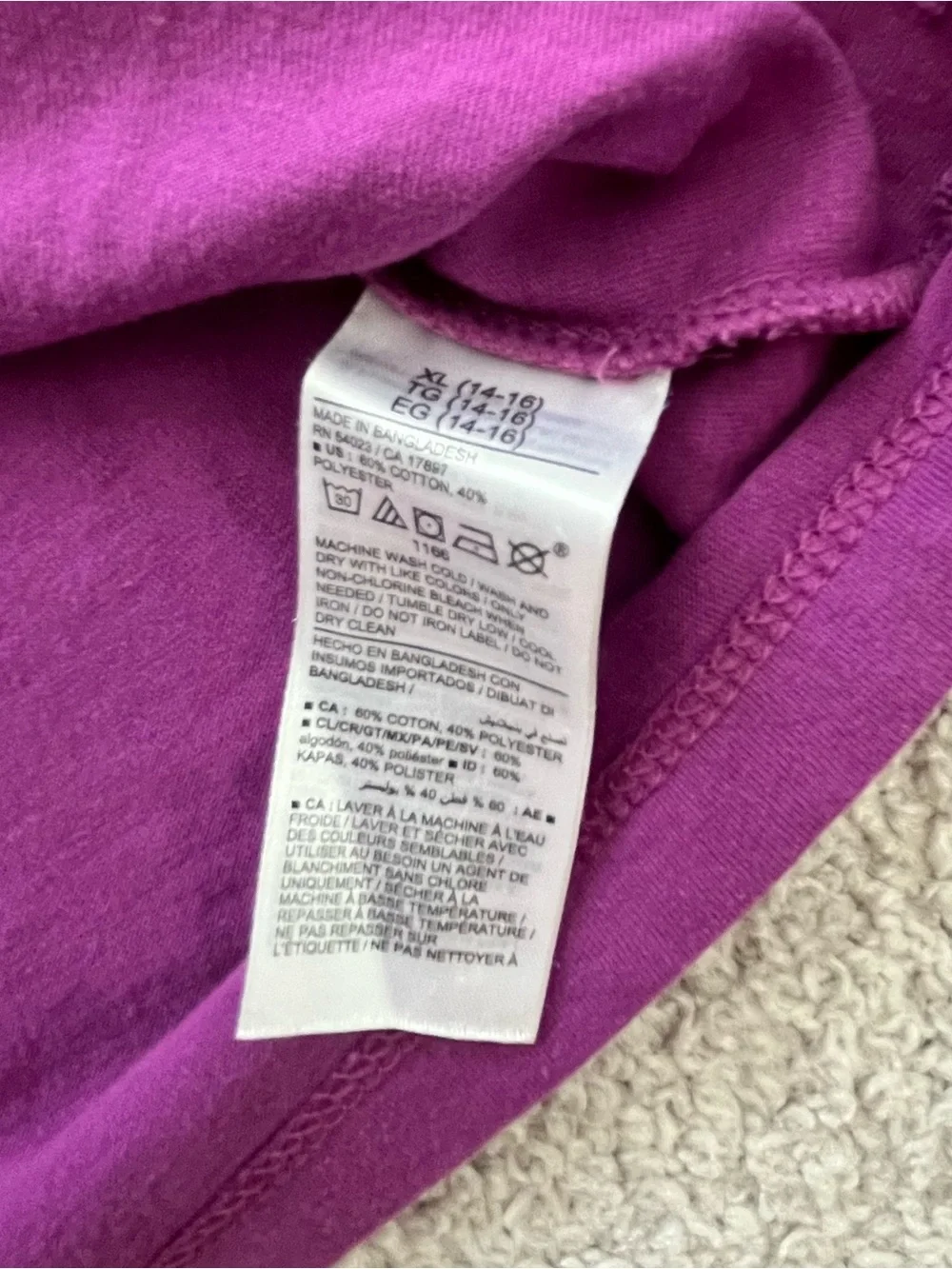 Old Navy Boys Short Sleeve Tee - Bright Magenta